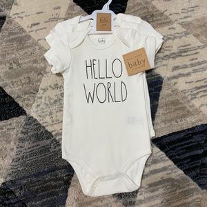 Rae Dunn onesies (set of 3)